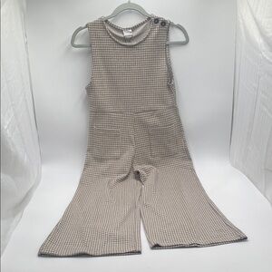 Zara Girl's Houndstooth One Piece Romper Jumpsuit 11/12 Years